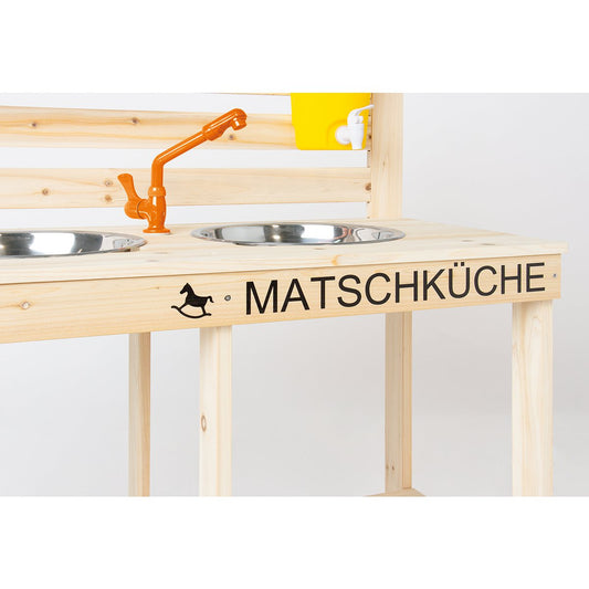Matschküche Malu – mit Wasserhahn und Wassertank