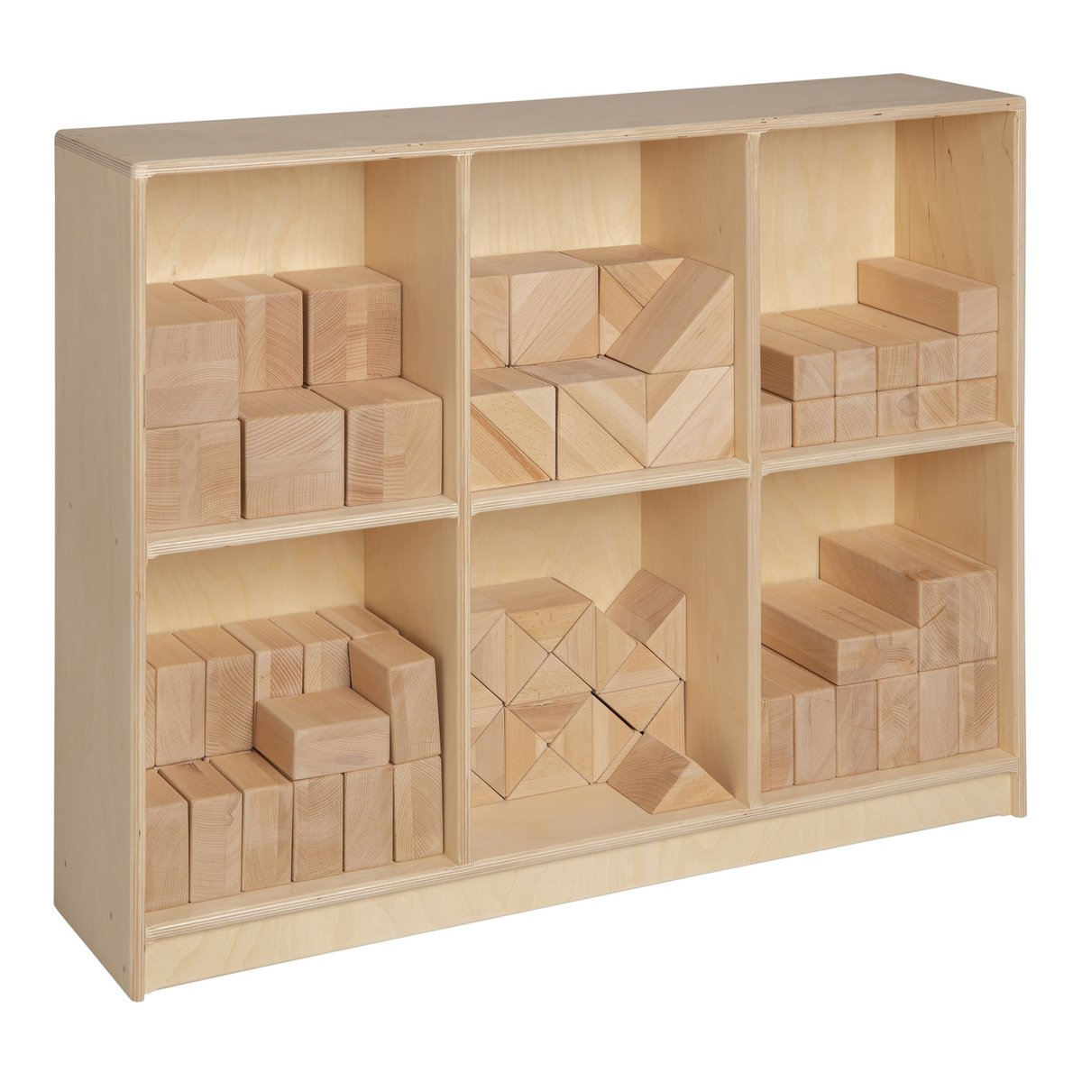 Van Dijk Toys houten kast voor Haagse blokkenset / blokkenkast (Kinderopvang kwaliteit)