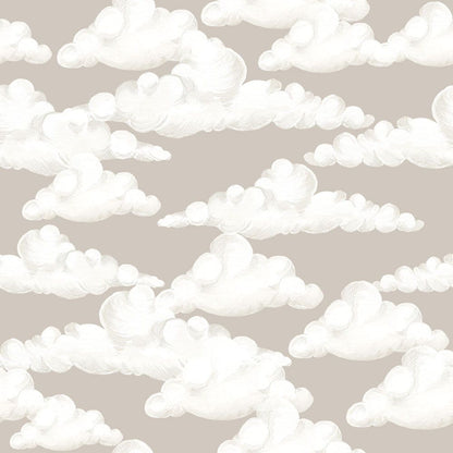 Dekornik Classic Velveteen clouds beige kinderbehang