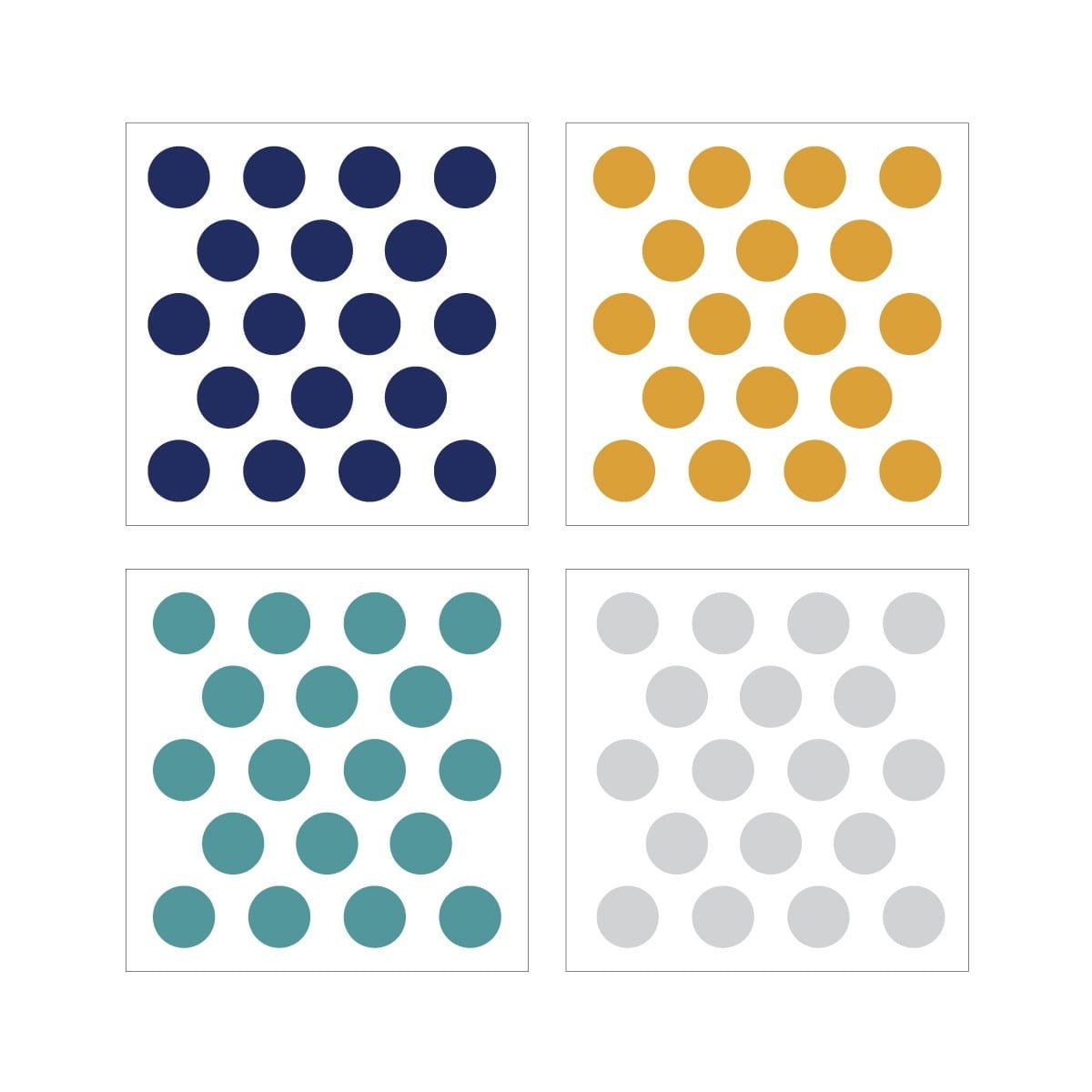 Konfetti 5 Marineblau Türkis