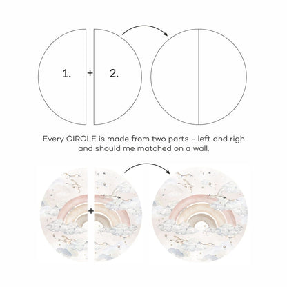 Rainbow In A Circle For Girls - 