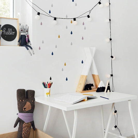 Set: Drops Navy Blue Lily Mustard - 