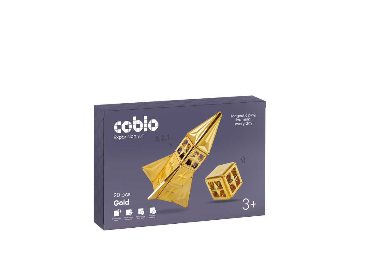 Coblo Magnetische Tegels Goud – 20 stuks verpakking