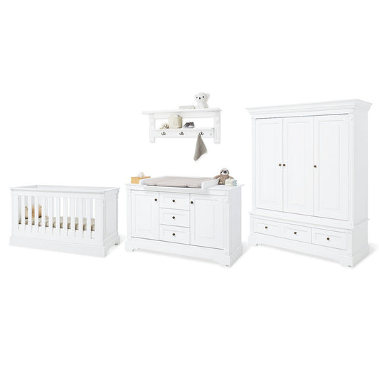 Babyzimmer Emilia extra breit – 4-teilig mit großem Kleiderschrank
