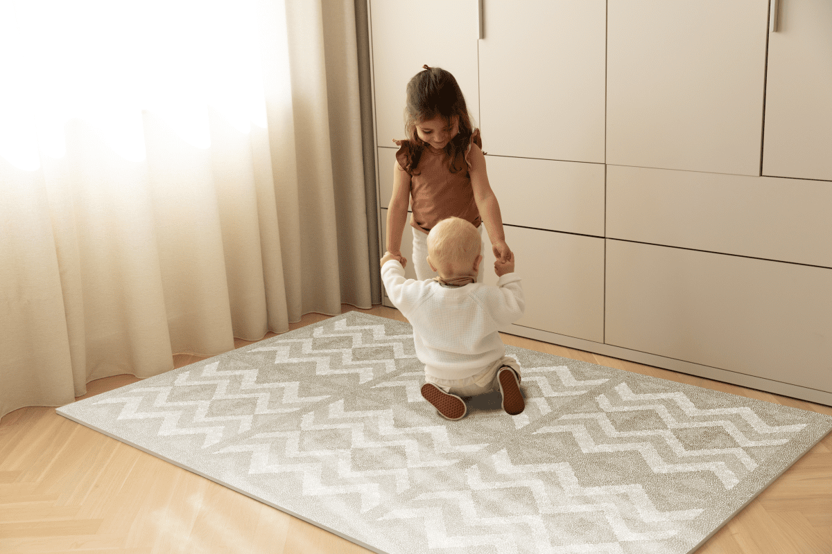 Kilim speelmat foam - Feather Gray - 