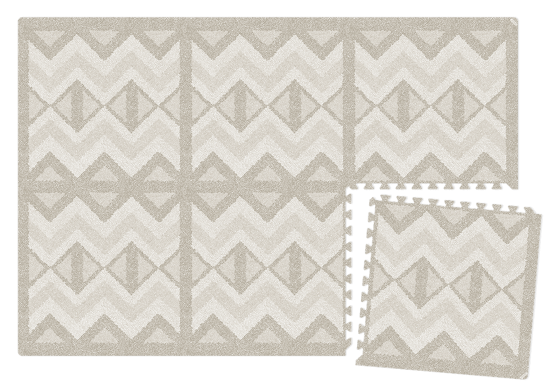 Kilim speelmat foam - Feather Gray - 