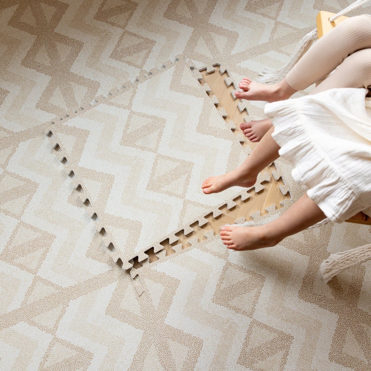 Kilim speelmat foam - Sand - 
