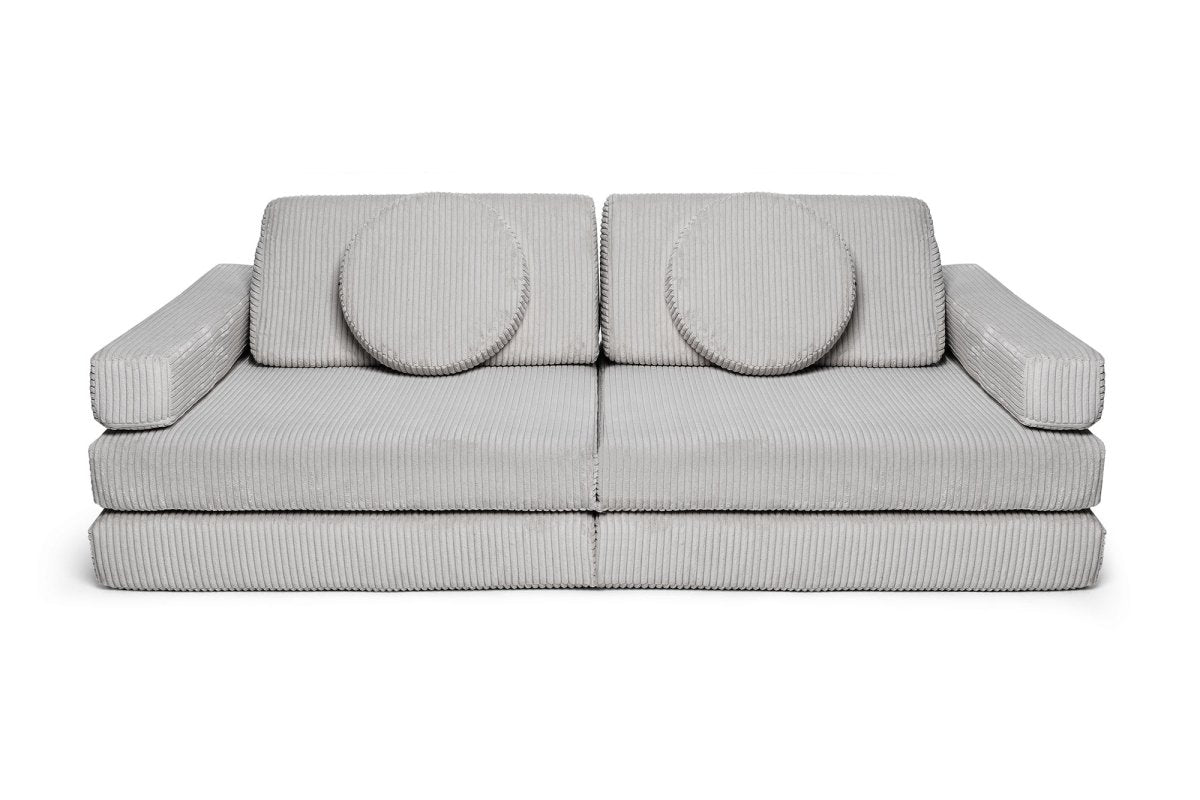 Shappy Speelbank Pure Corduroy in Pebble – vooraanzicht