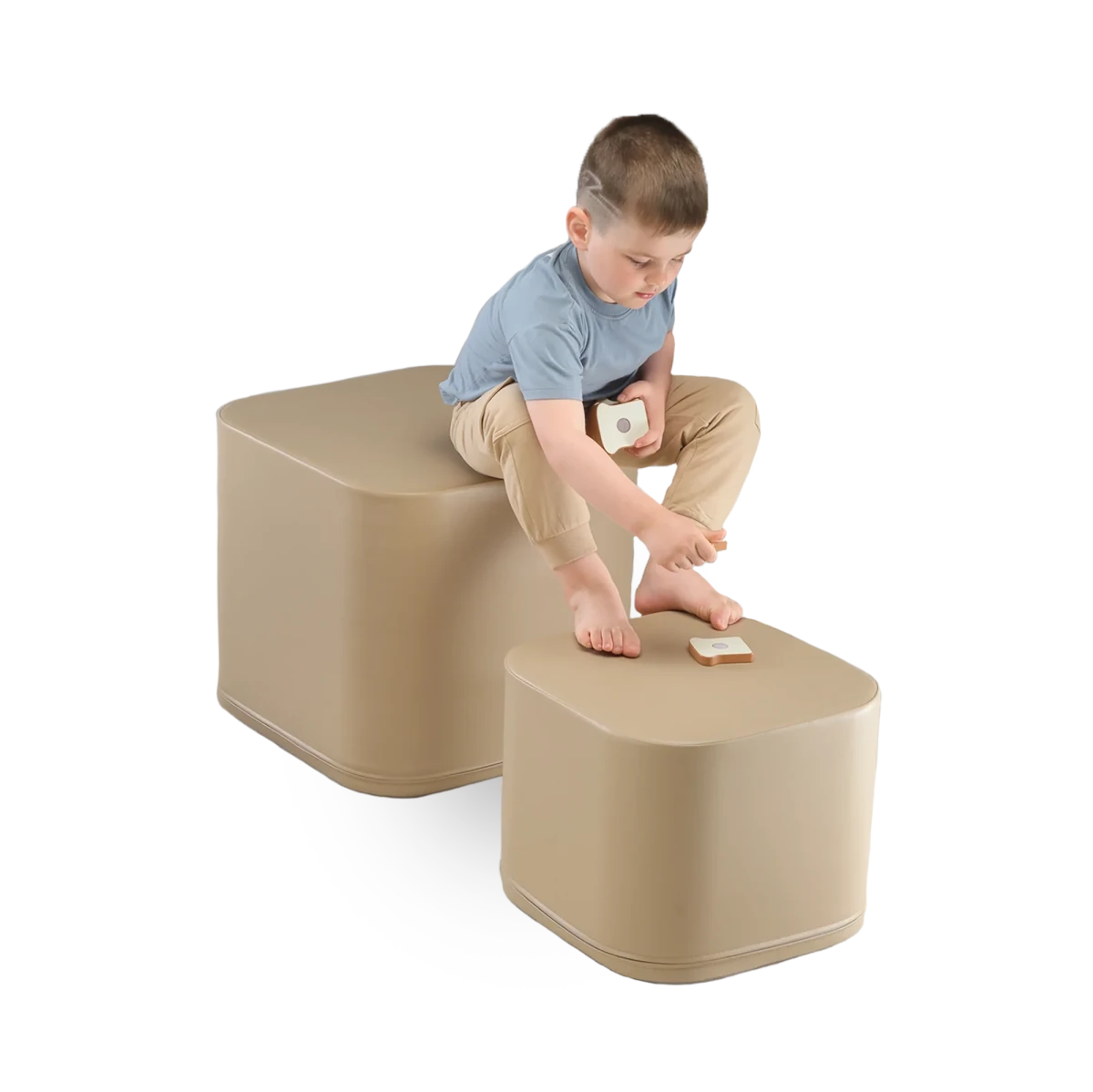 IGLU Kubus speelblok 45 cm – grijs-beige