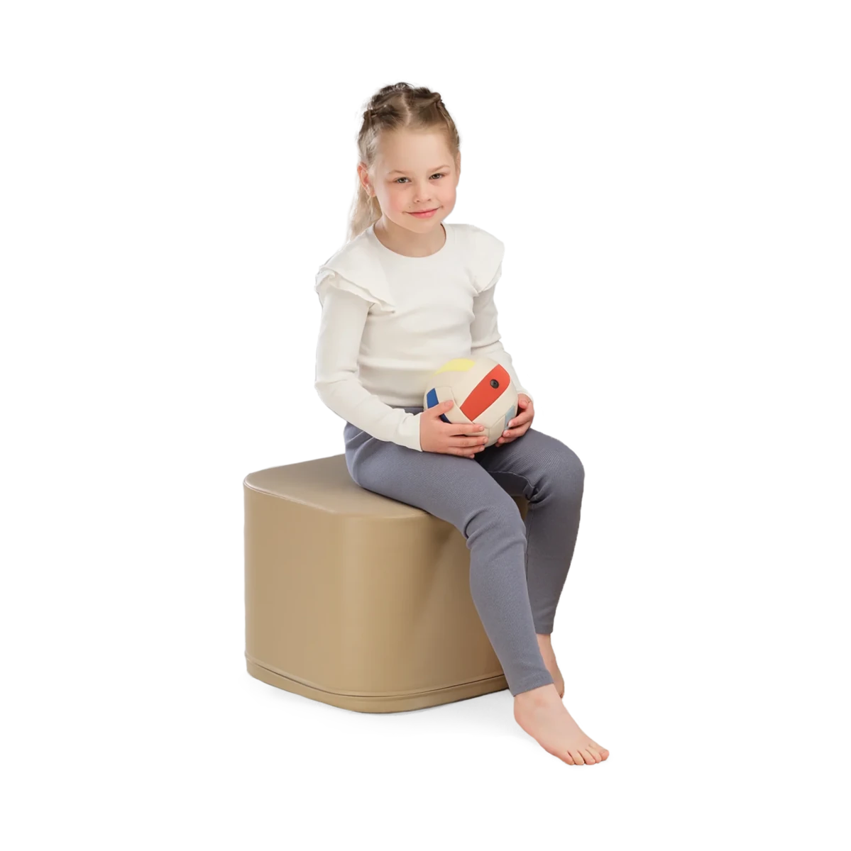 IGLU Kubus speelblok Kids 31 cm – grijs-beige