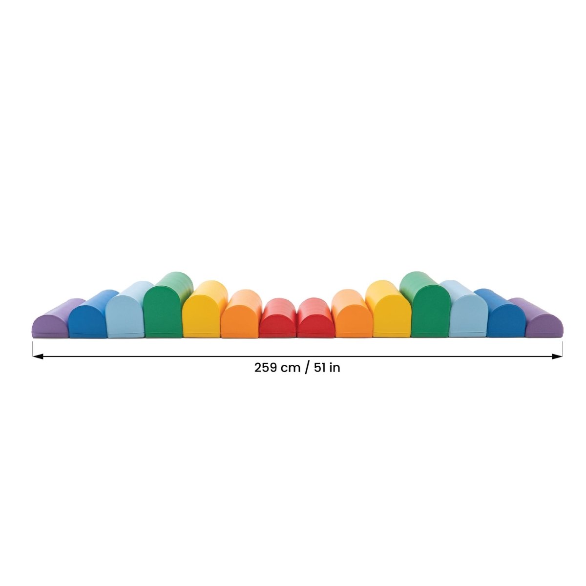 IGLU Motion soft play blokken – verschillende bouwmogelijkheden