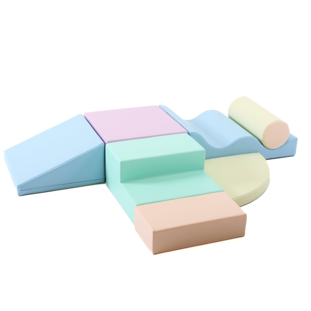Soft Play bundel pastel - Explorer met wedge - Crawler