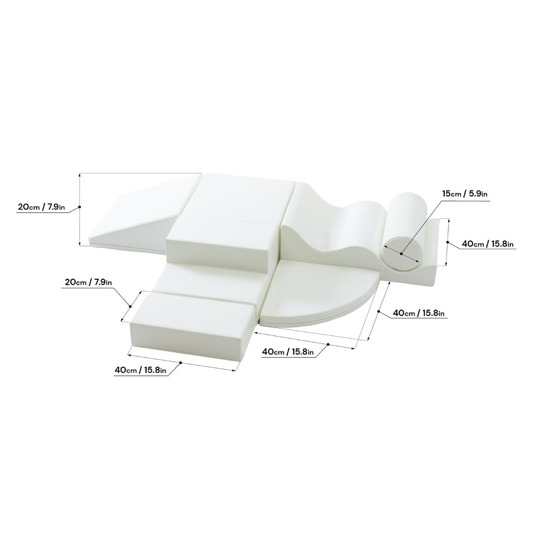 Soft Play Bundle - Explorer with Wedge White - Crawler