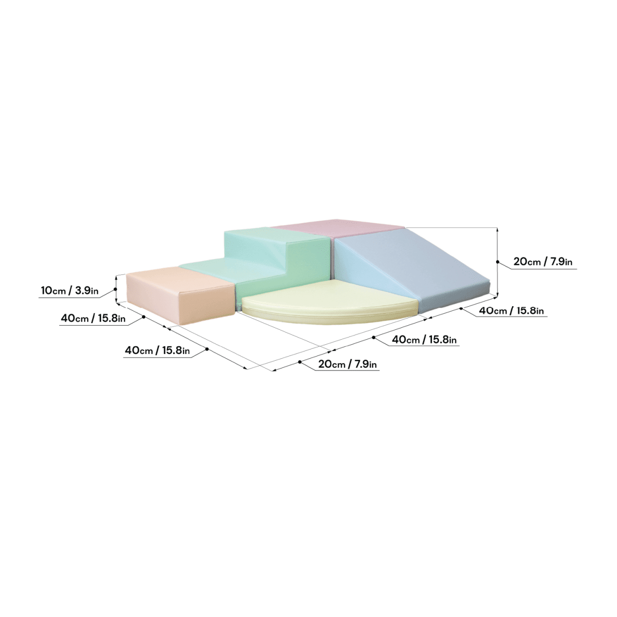 Soft Play foam blokken set - Corner Climber - Climber