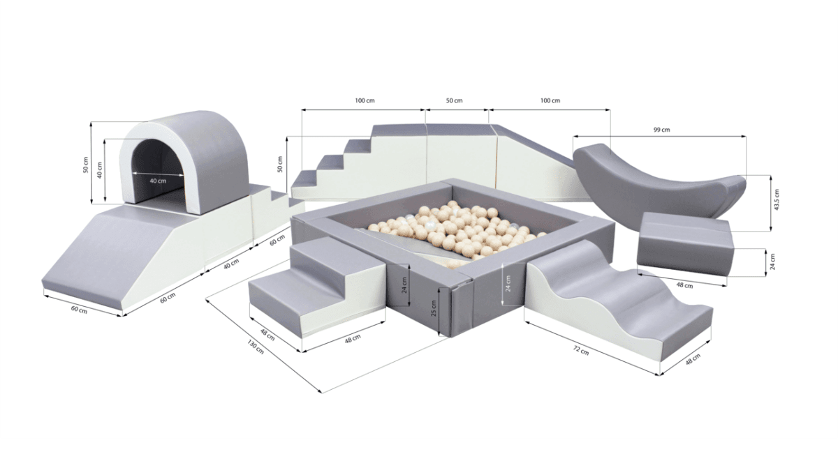 IGLU Party soft play foamblokkenset