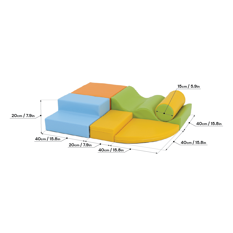 Soft Play Set - Explorer - zachte foamblokken - Climber