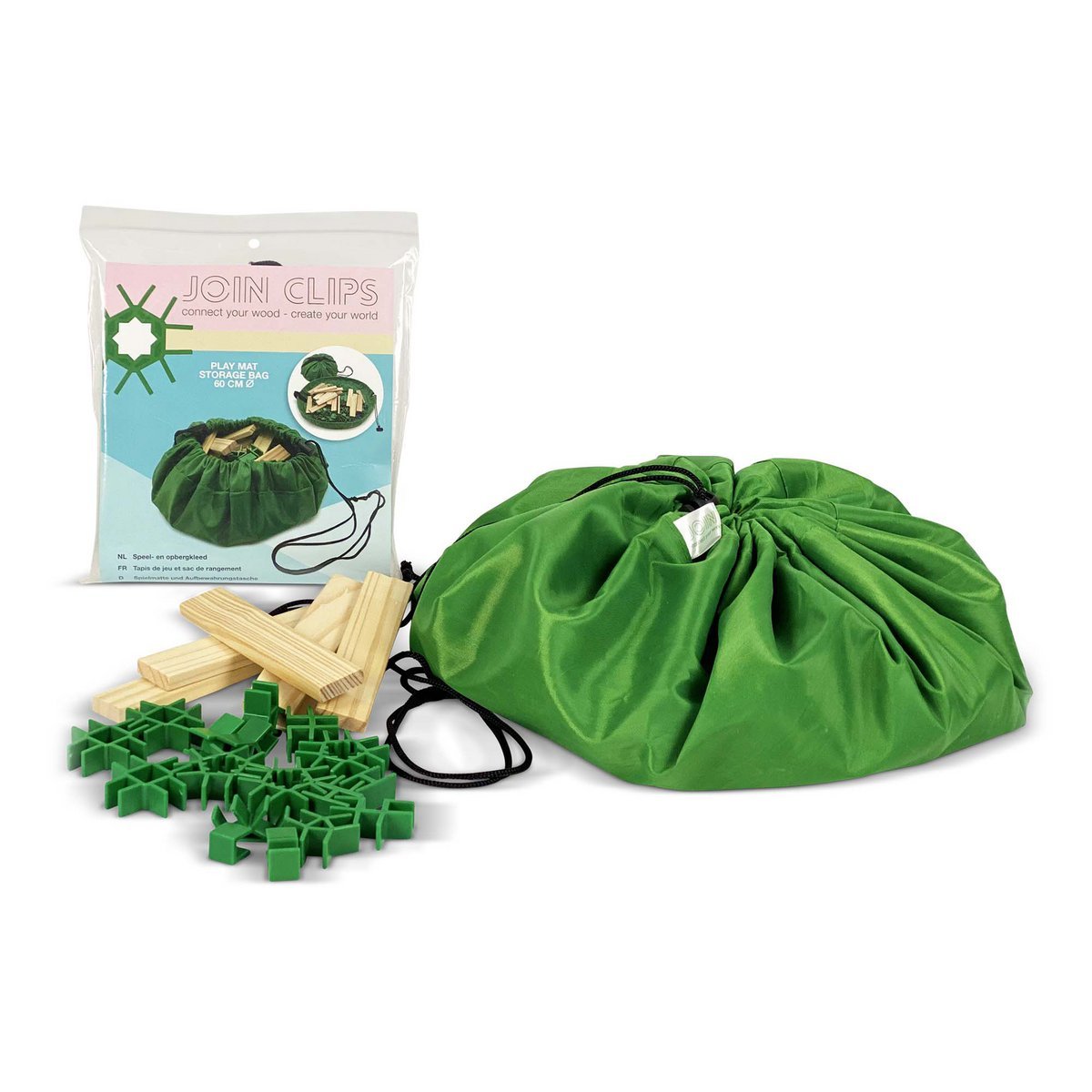 JOIN CLIPS speelkleed en opbergtas — Ø 60 cm-