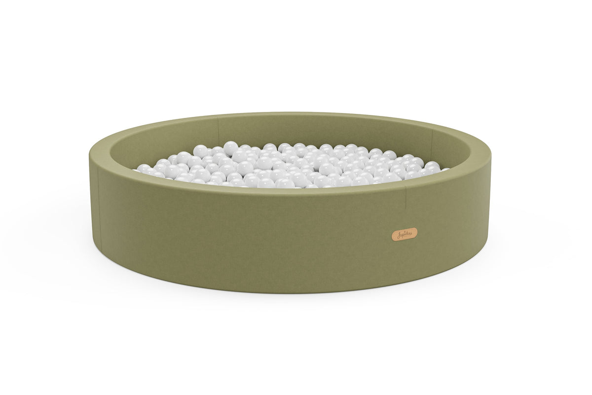 Jupiduu ballenbak Olive 115 cm met 300 witte ballen