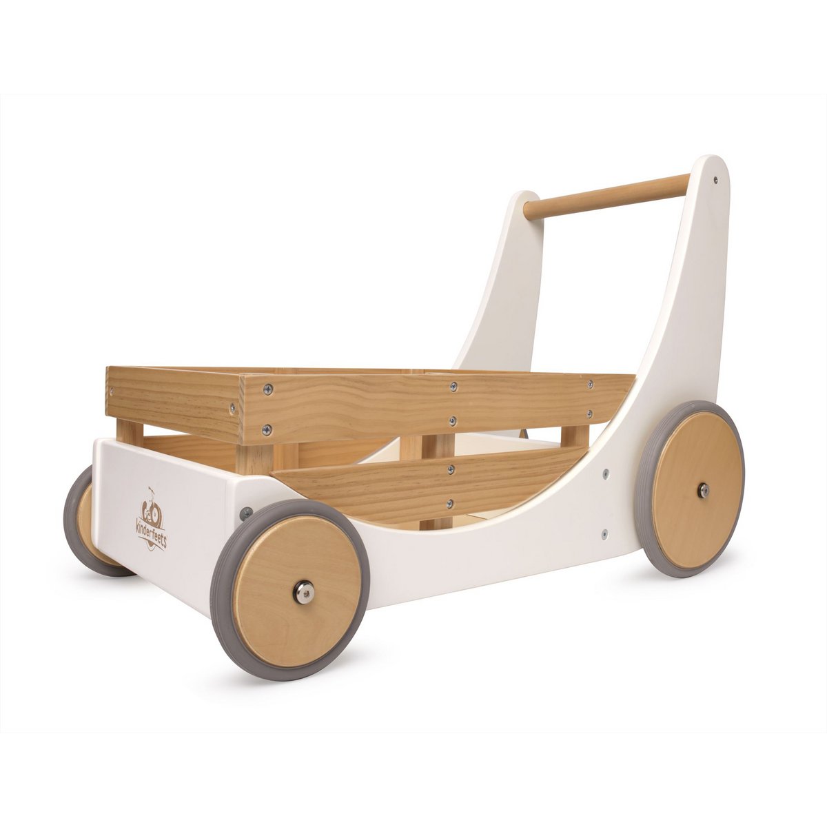 Kinderfeets Cargo Walker witte houten loopwagen