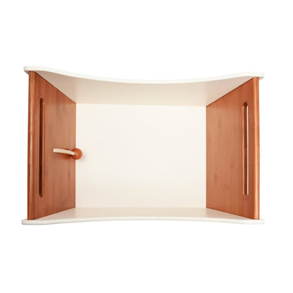 Kinderfeets 2 - in - 1 houten Toy Box wit - 