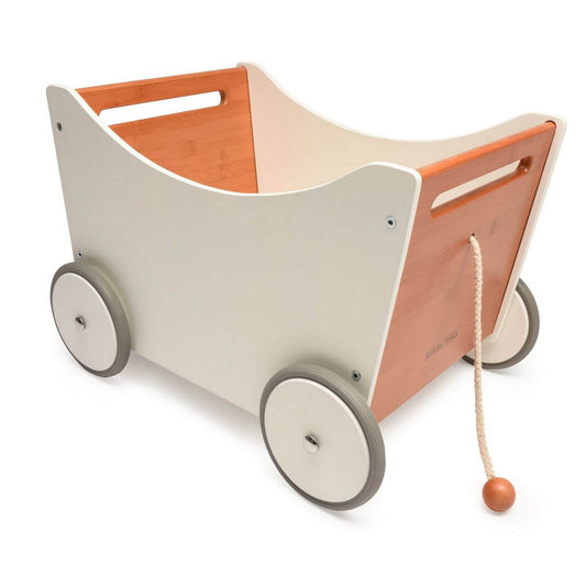 Kinderfeets 2 - in - 1 houten Toy Box wit - 