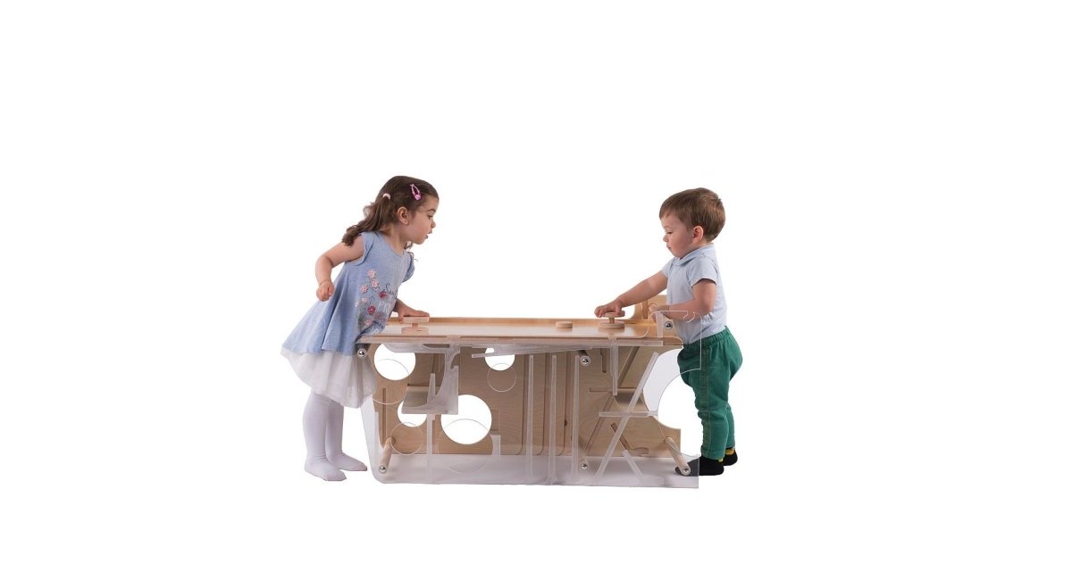 Leea’s Tower XL – dubbele Montessori‑leertoren voor twee kinderen - 