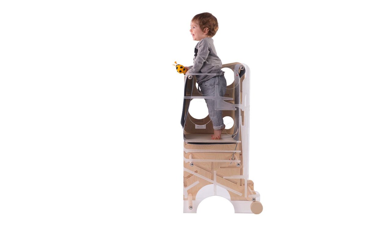 Leea’s Tower XL – dubbele Montessori‑leertoren voor twee kinderen - 