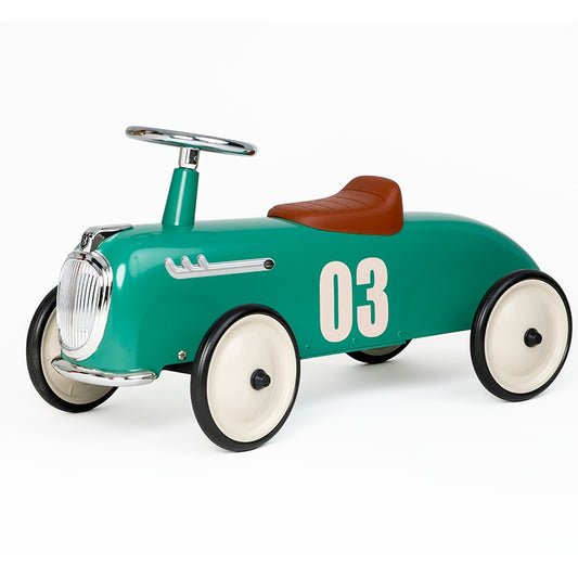 Vintage loopauto groen - roadster racewagen