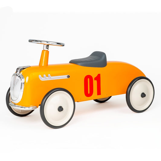 Vintage loopauto oranje - roadster racewagen