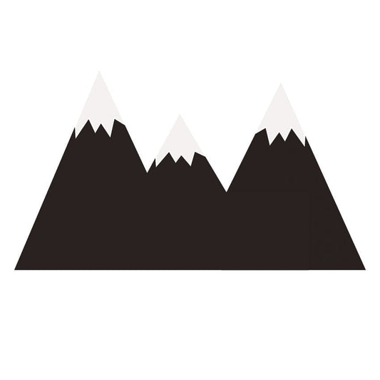 Mountains Black Chalkboard Behind-The-Bed Wallsticker