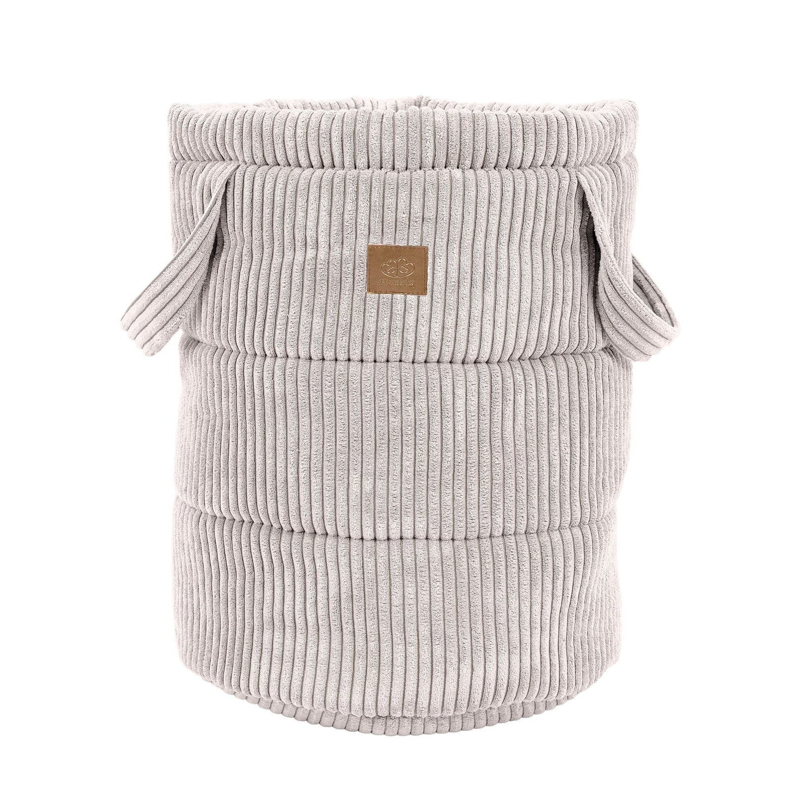 MeowBaby Aesthetic speelgoedmand in ecru voor de kinderkamer