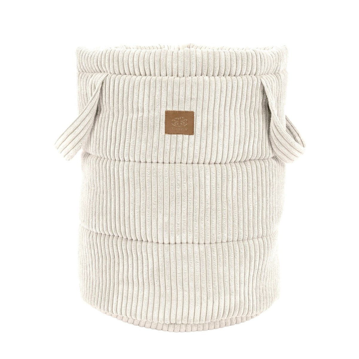 MeowBaby Aesthetic speelgoedmand in vanille voor de kinderkamer