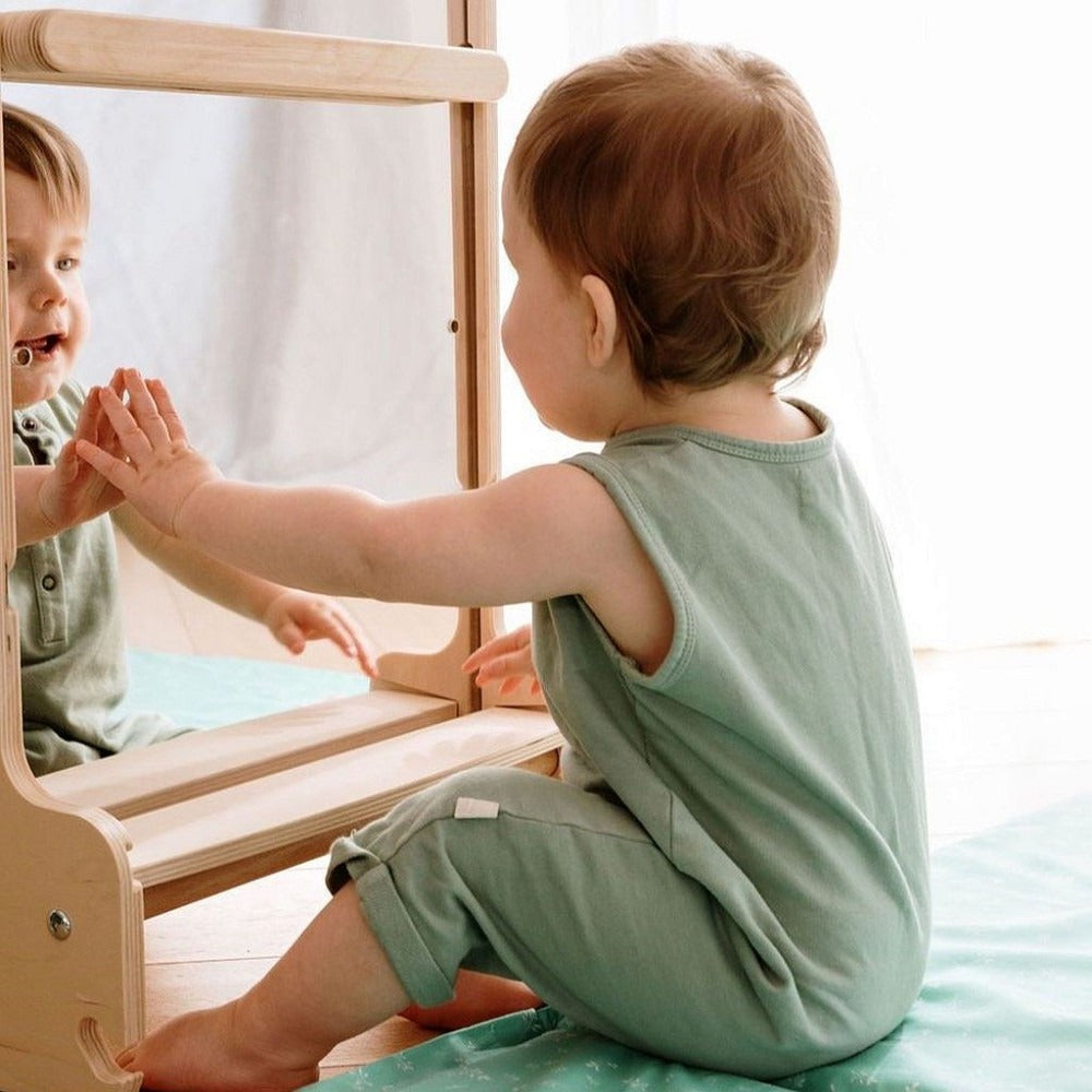 Montessori-Spiegel mit Klimmzugstange XL – Leea's Tower-Zubehör