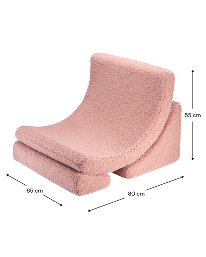 Wigiwama Guava Moon Chair - teddystof loungestoel