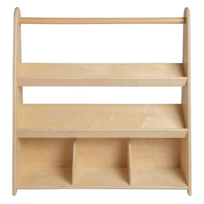 Van Dijk Toys houten kinder boekenkast / boekenrek met 3 schappen (Kinderopvang kwaliteit) - 