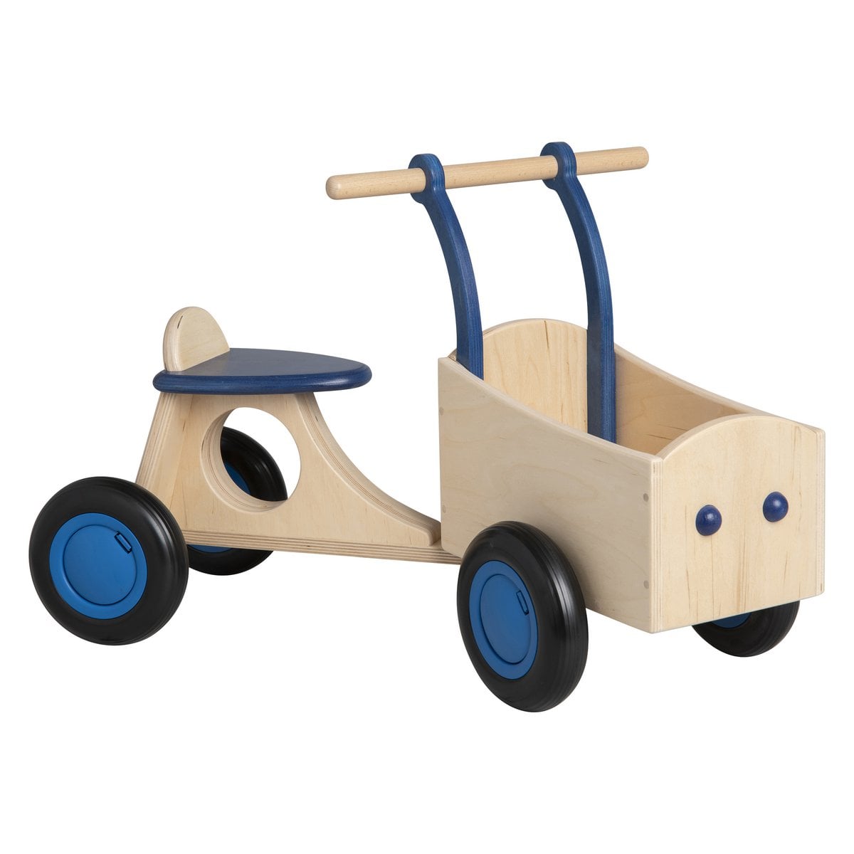 Van Dijk Toys houten loopbakfiets — blauw-