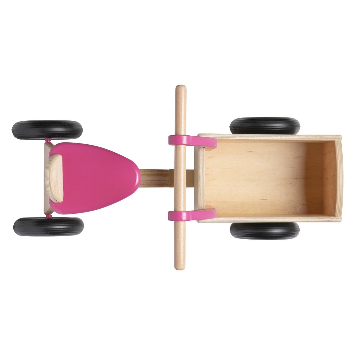 Van Dijk Toys houten loopbakfiets — roze-