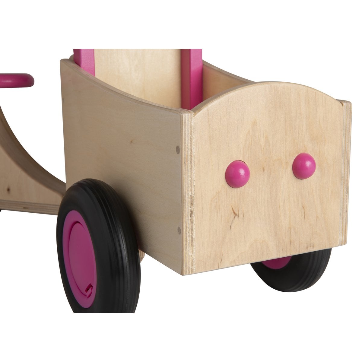 Van Dijk Toys houten loopbakfiets — roze-