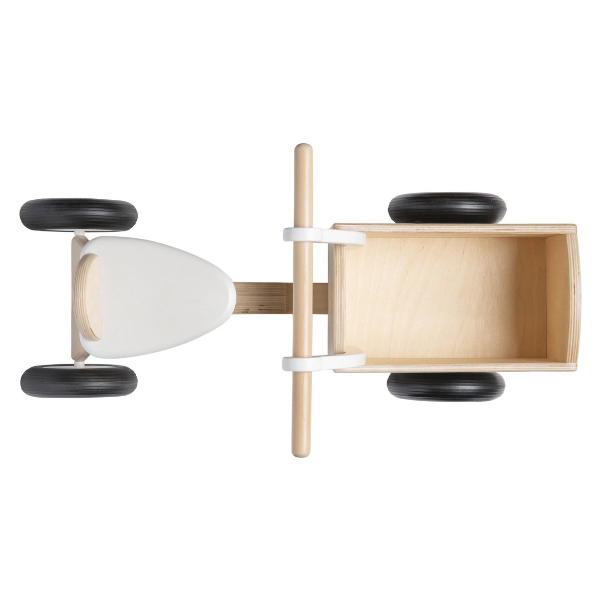 Van Dijk Toys houten loopbakfiets — wit-