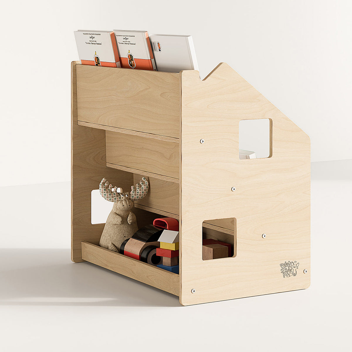 BusyKids boekenkast en speelgoedrek set – limited edition