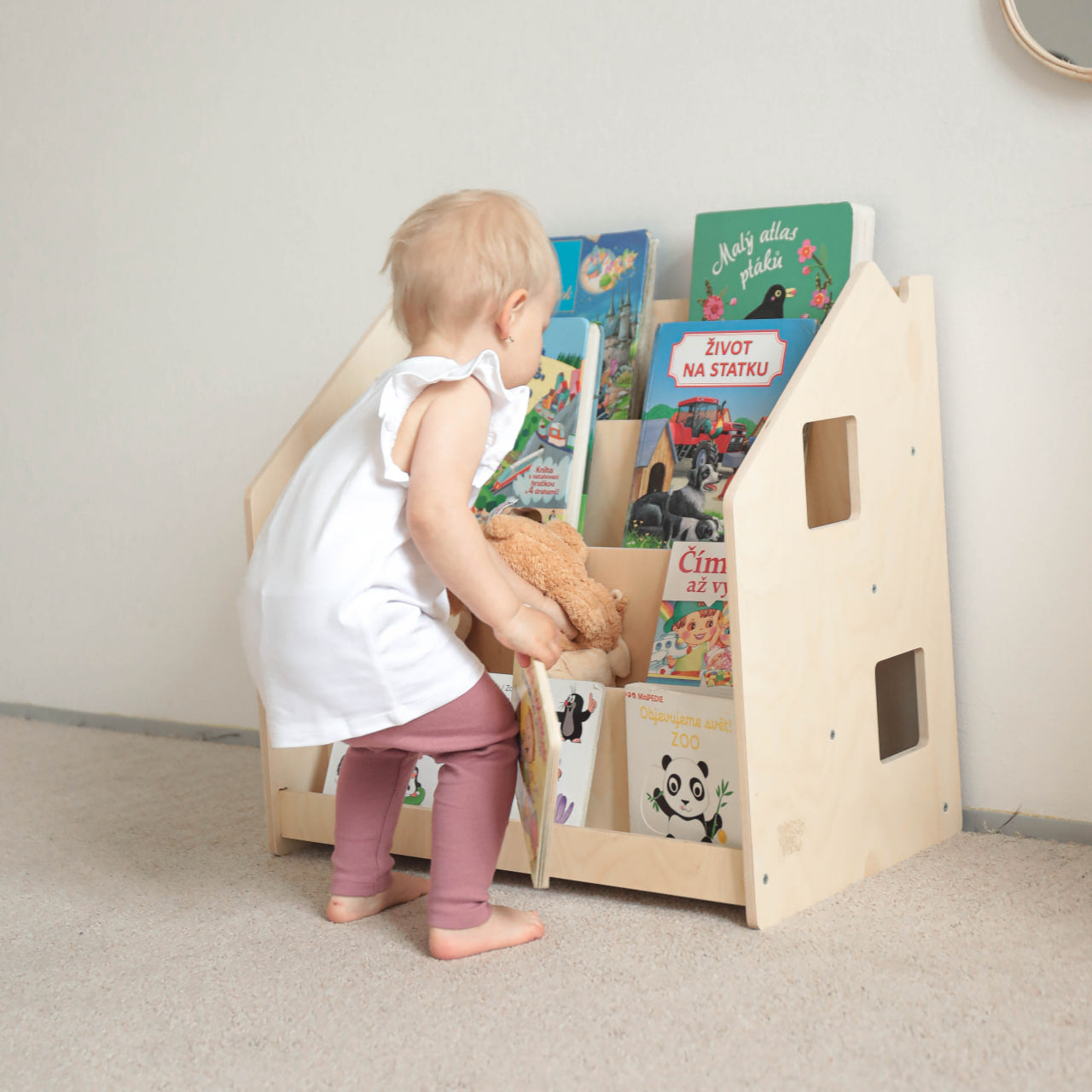 BusyKids Montessori boekenkast – naturel