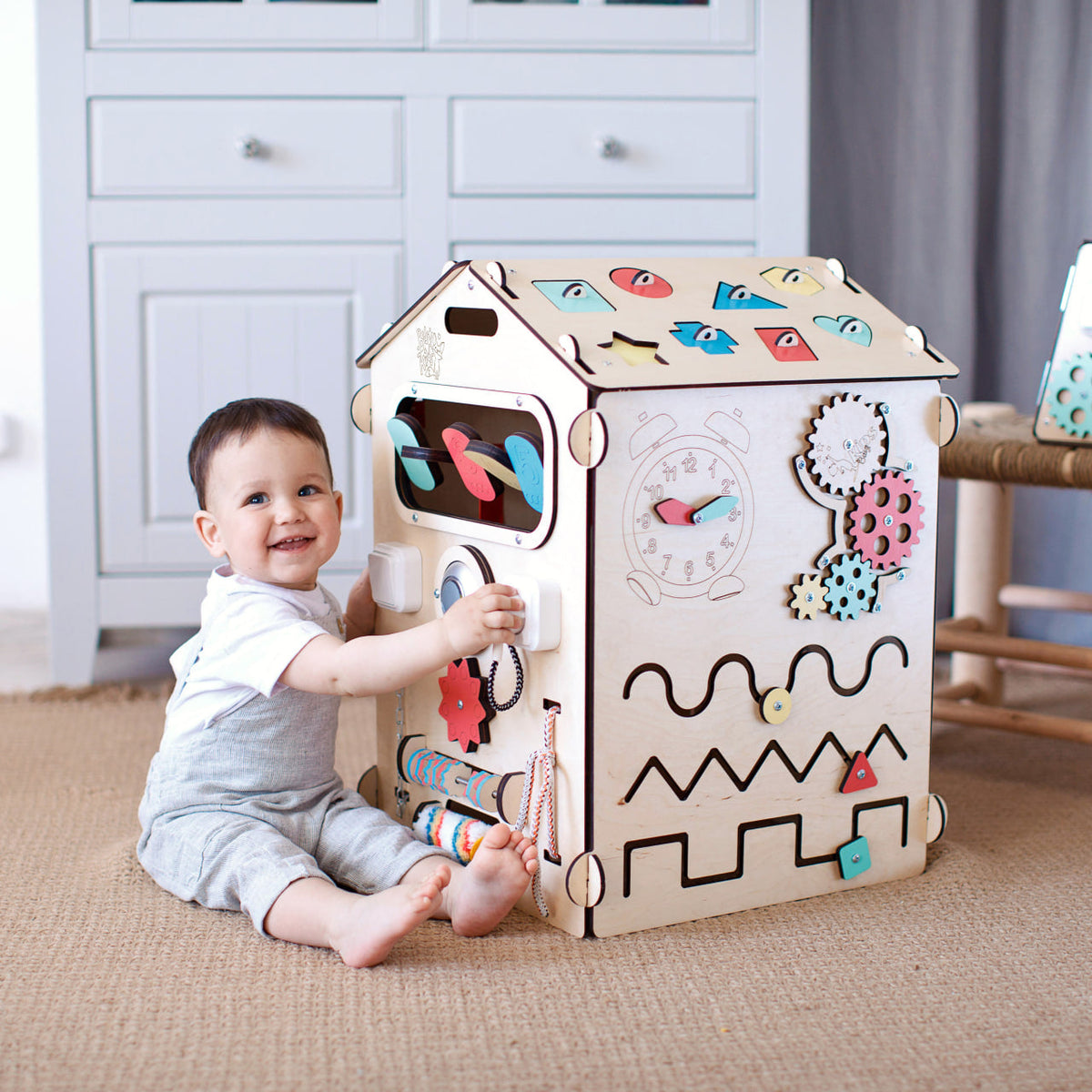 Set - Busy Board House natura and Creative Cube