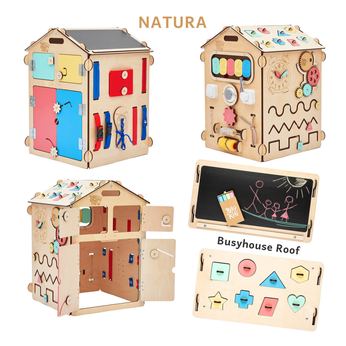 Set - Busy Board House natura and Creative Cube