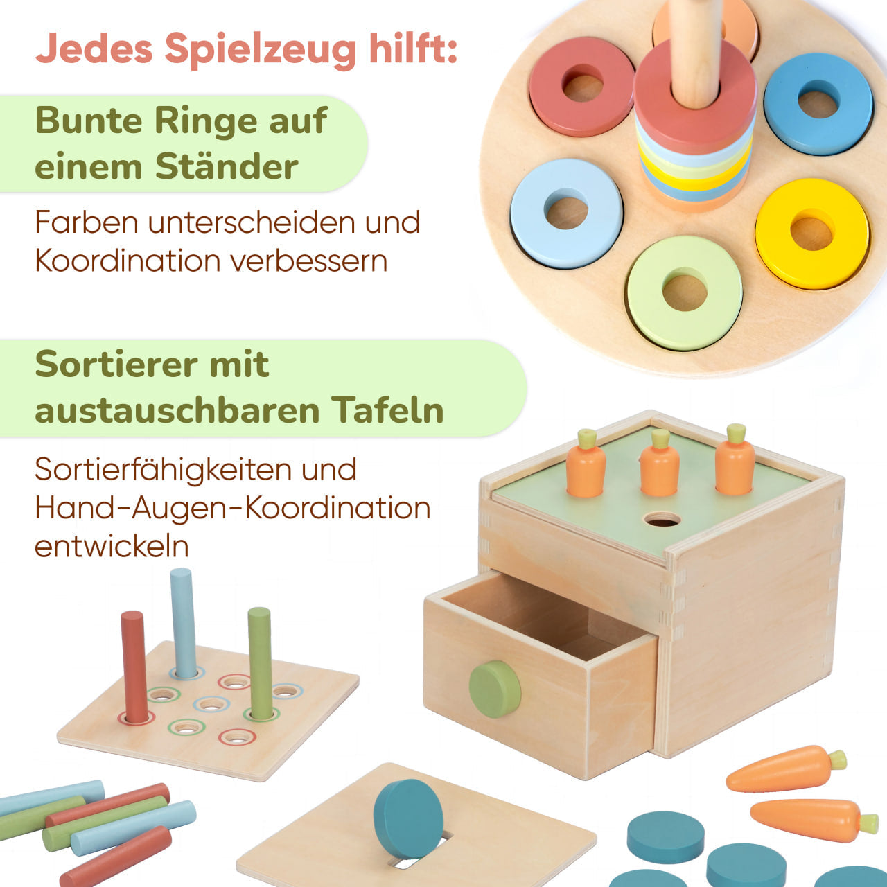 Montessori set "BusyKids" for children from 12 to 18 months