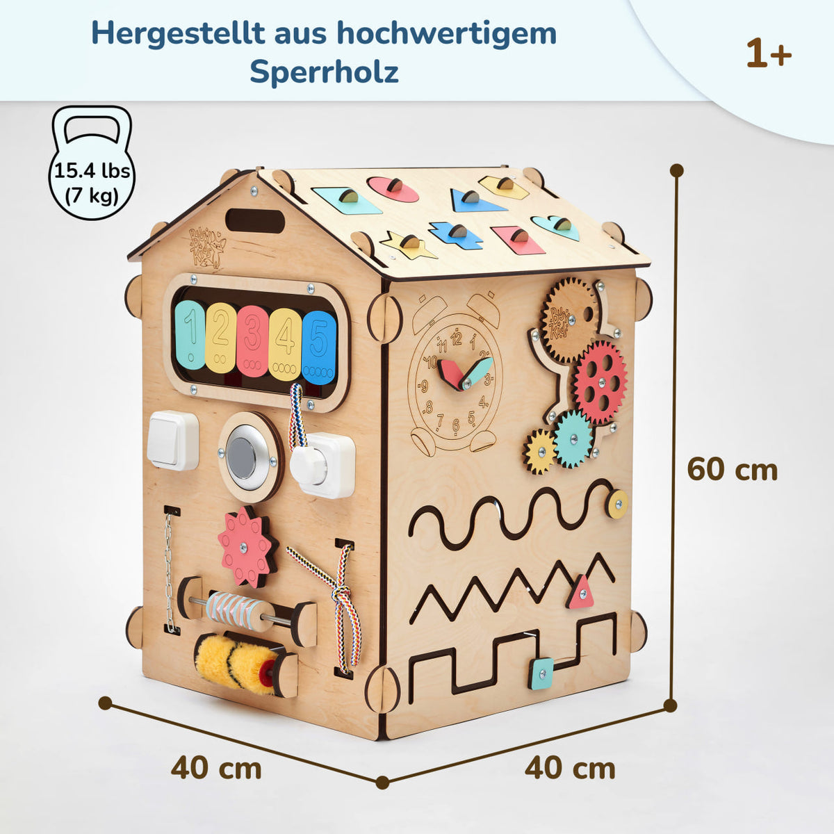 BusyKids Busy Board speelhuisje – naturel