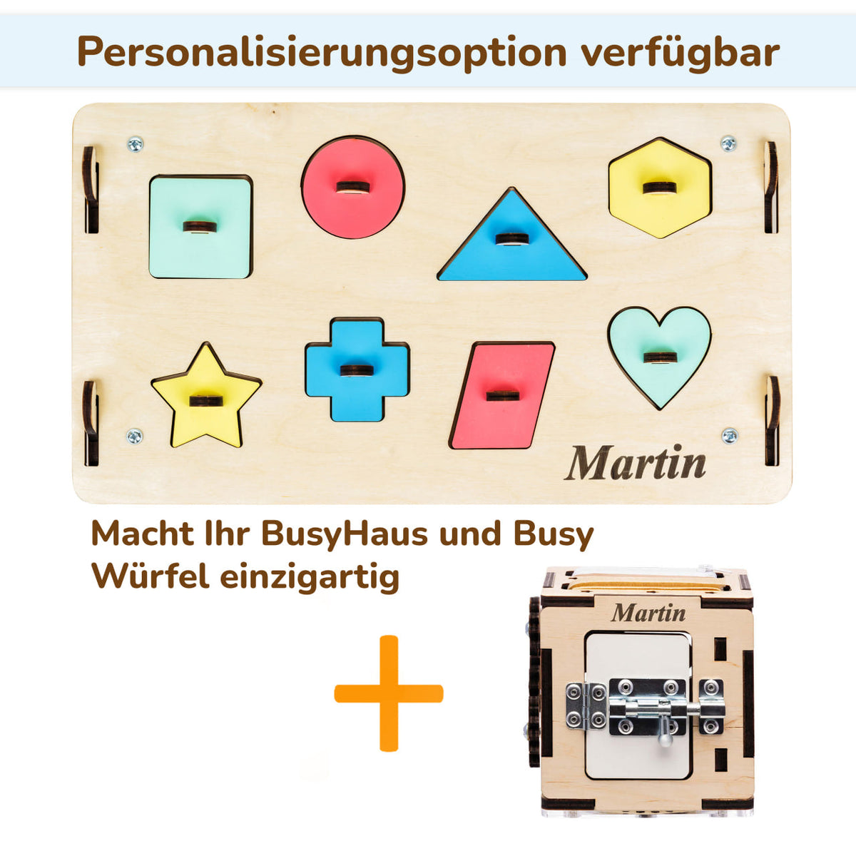 Set - Busy Board House natura and Creative Cube