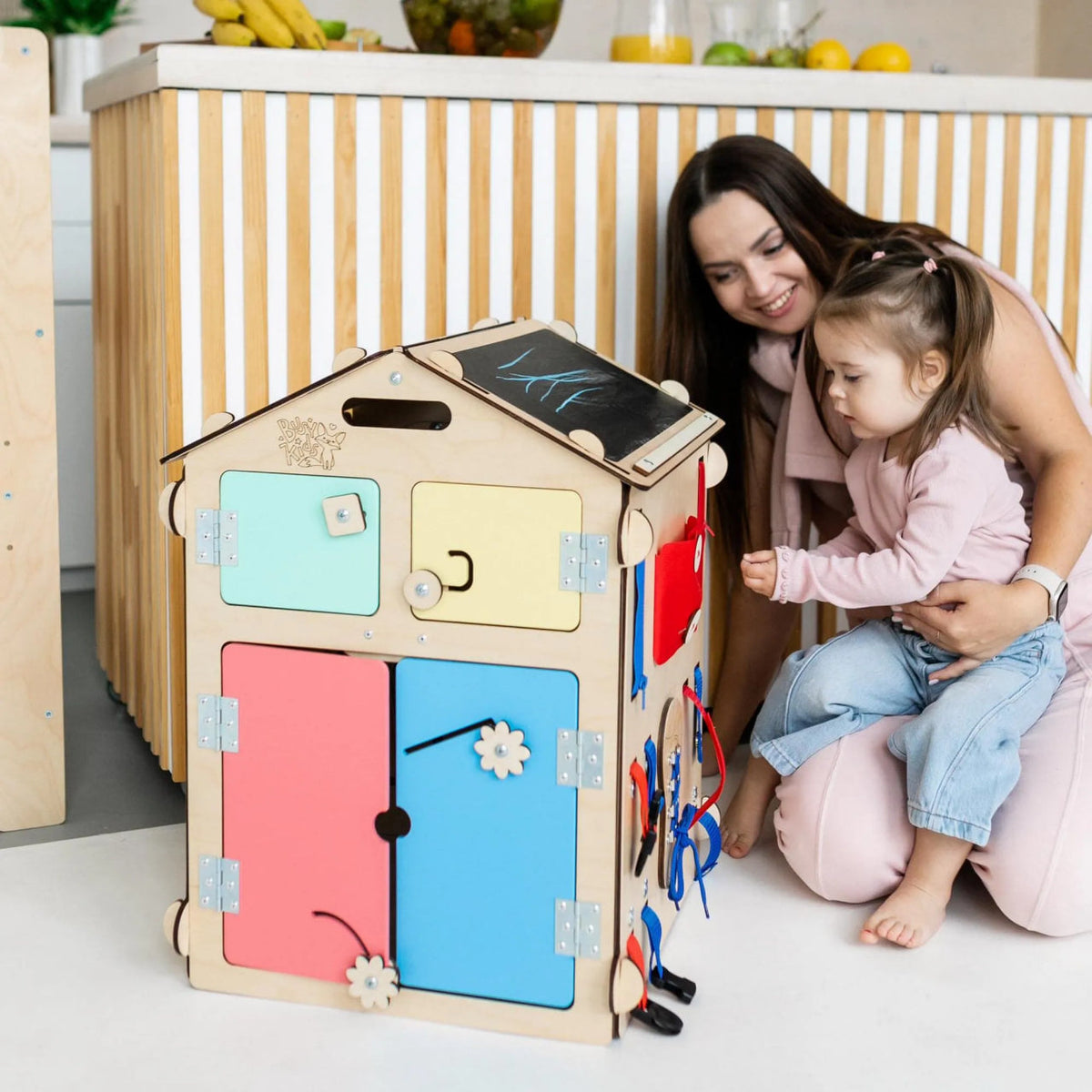 Set - Busy Board House natura and Creative Cube