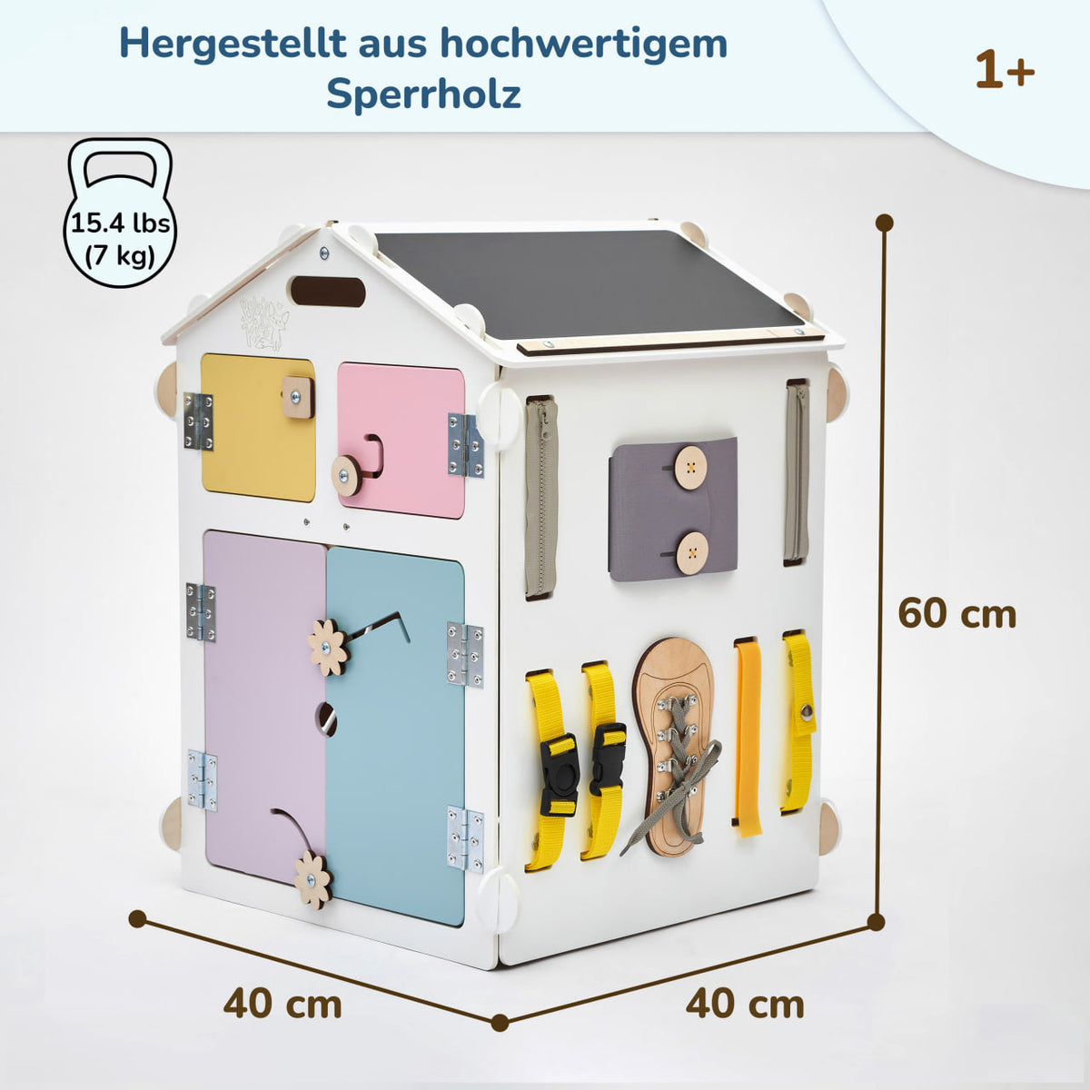 houten Montessori activiteitenhuis voor kinderen van 1 tot 5 jaar