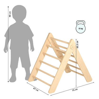 Pikler Triangle and double-sided board set - Bright