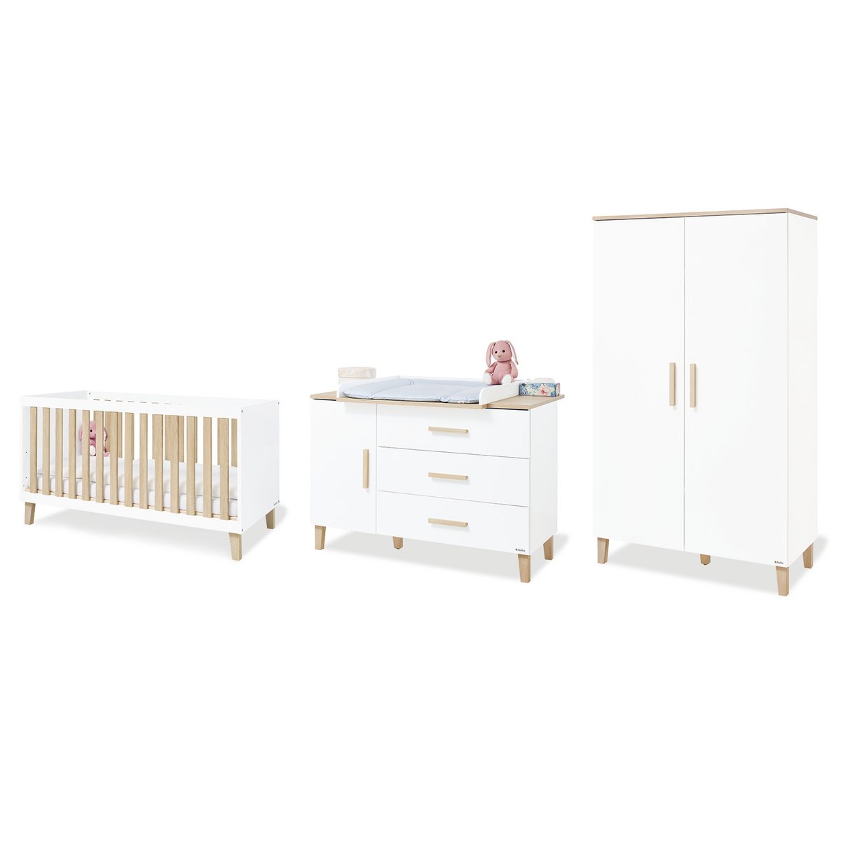 Pinolino Lumi babykamer extra breed – 3-delige set